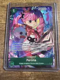 Perona Alt Art OP12-034 SR ENGLISH Legacy of the Master One Piece Card NM - Image 1