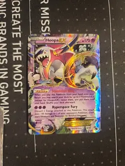 Hoopa EX 36/98 Ultra Rare XY Ancient Origins Pokemon Card LP - CREASED - Image 1