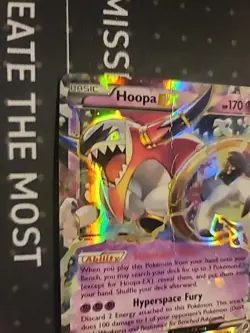 Hoopa EX 36/98 Ultra Rare XY Ancient Origins Pokemon Card LP - CREASED - Image 2