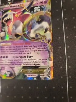 Hoopa EX 36/98 Ultra Rare XY Ancient Origins Pokemon Card LP - CREASED - Image 4