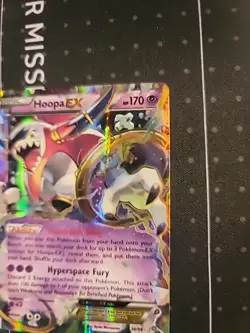 Hoopa EX 36/98 Ultra Rare XY Ancient Origins Pokemon Card LP - CREASED - Image 5