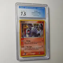 Entei 1/17 CGC 7.5 2006 POP Series 2 Cosmos Holo Near Mint+ Graded Pokemon Card - Image 1