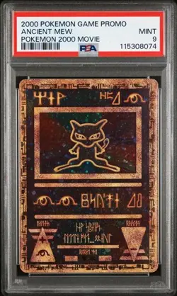 2000 Pokemon Ancient Mew MINT Pokemon Movie Game Promo Double Holo Card PSA 9 - Image 1