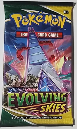 Pokemon Evolving Skies Booster Pack 10 Cards Pack New Sealed Official Pkmn TCG - Image 2