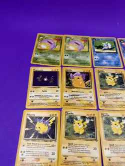 Pokemon 16 Cards Mixed Lot Vintage 1999 2000 Nice Lot Pikachu Cards Rare - Image 3