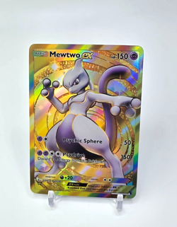 Custom Gold Holo Mewtwo Pokemon Card Mewtwo EX READ DESCRIPTION BELOW - Image 1