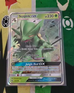 Sceptile GX - 22/214 - Pokemon Lost Thunder Sun & Moon Ultra Rare Card NM - Image 1