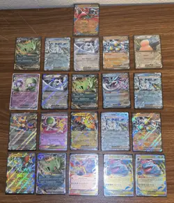 POKEMON TCG Lot Of 21 SCARLET & VIOLET/ MEGA ERA EX Rare Holographic Cards - Image 1