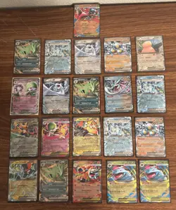 POKEMON TCG Lot Of 21 SCARLET & VIOLET/ MEGA ERA EX Rare Holographic Cards - Image 2
