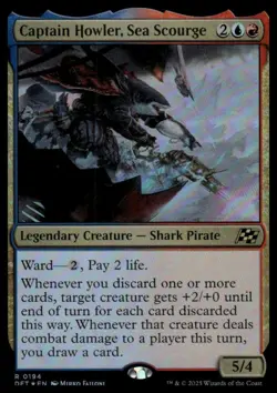 Aetherdrift #194 Captain Howler, Sea Scourge Foil - Image 1