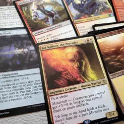 Magic Whole COMMANDER Deck MTG - Jor Kadeen the Prevailer KNIGHTS Equip RedWhite - Image 1