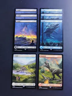 Full Art Land; Lot of 8; Universes Beyond: Jurassic World Collection - Image 1