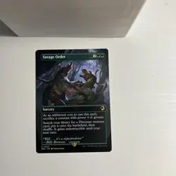 Savage Order (Borderless) Universes Beyond: Jurassic Pikachu World Collection... - Image 1