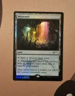 MTG Mutavault x1 Lightly Played FOIL Grand Prix Promo - Image 1