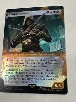MTG - Edward Kenway (Showcase Textured Foil) - Assassin's Creed NM/M Condition - Image 2