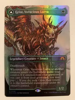Grist, Voracious Larva (Borderless) Modern Horizons 3 Foil X1 - Image 1