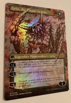Grist, Voracious Larva (Borderless) Modern Horizons 3 Foil X1 - Image 4