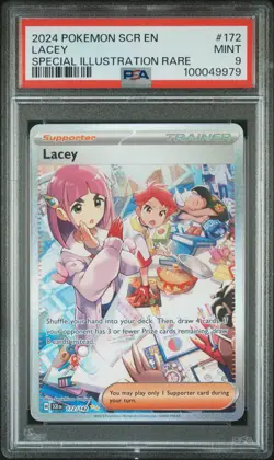 2024 POKEMON SCR EN-STELLAR CROWN SPECIAL ILLUSTRATION RARE #172 LACEY PSA 9 - Image 1