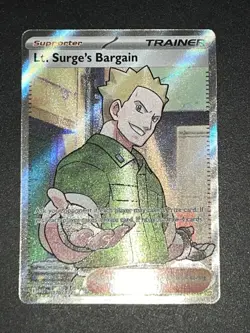 Pokemon TCG Lt. Surge's Bargain Illustration Rare #170/132 Mega Evolution NM/M - Image 2