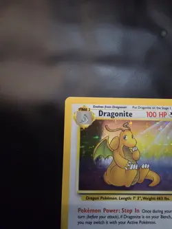 Pokemon TCG Dragonite 4/62 LP Fossil Unlimited Holo Rare - Image 3