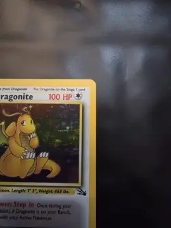 Pokemon TCG Dragonite 4/62 LP Fossil Unlimited Holo Rare - Image 4