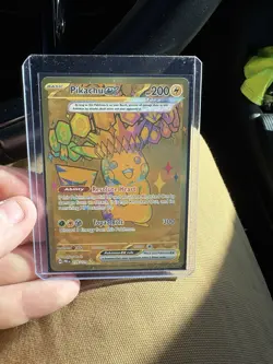💥 Pikachu EX # 179/131 Hyper Rare GOLD HOLO Pokemon TCG Prismatic Evolutions - Image 1
