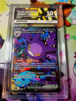 2025 Pokemon SV10 #234 Destined Rivals Team Rocket's Crobat ex Holo - Ace 10 - Image 1