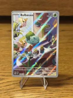Pokemon TCG Bulbasaur Stellar Crown Illustration - Image 1