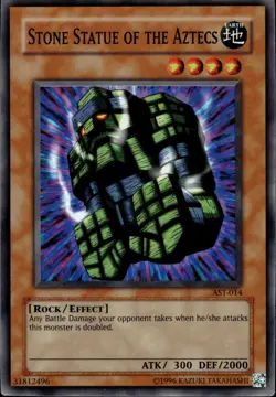 Stone Statue Of The Aztecs - Super Rare AST-014 - LP - YuGiOh - Image 1