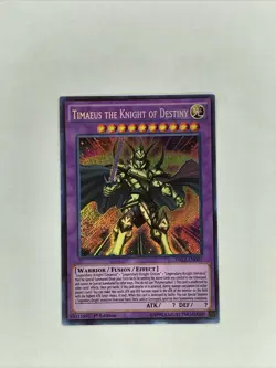 Yu Gi Oh Timaeus the Knight of Destiny (DRL2-EN001) 1st Edition (NM) - Image 1