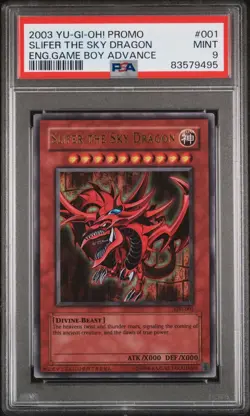 Yu-Gi-Oh Slifer The Sky Dragon GBI-001 PSA 9 Mint - Image 1
