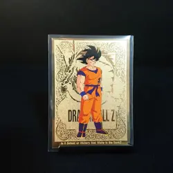 Dragon Ball Carddass Amada Gold Son Goku Card Limited Edition Used - Image 1
