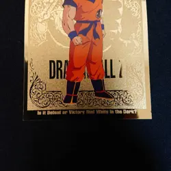 Dragon Ball Carddass Amada Gold Son Goku Card Limited Edition Used - Image 4