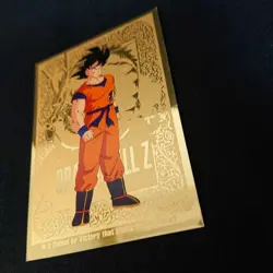 Dragon Ball Carddass Amada Gold Son Goku Card Limited Edition Used - Image 5