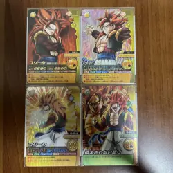 Gogeta Super Saiyan 4 Card Set Dragon Ball Burst Impact Used - Image 1