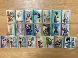 Dragon Ball Carddass Amada 23 Card Set Includes Vegeta 2 Copies Used - Image 1