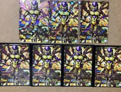Dragon Ball IC Carddass Golden Frieza 7 Card Set Used - Image 1