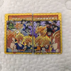 Dragon Ball Z Carddass Son Goku No 154 Son Gohan No 155 Collectible Card - Image 2