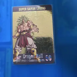 Dragon Ball Carddass Gold Card Broly 3 Keychain Pearl Collectible Card - Image 1