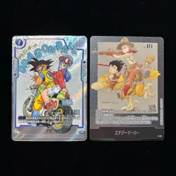 Dragon Ball Card ChiChi R Parallel Energy Marker E43 Set of 2 Used - Image 1