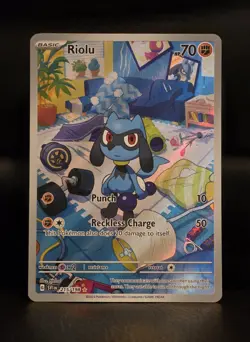 Riolu 215/198SV01 Scarlet & Violet Base Set IR Illustration Rare Card - NM - Image 1