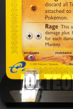 Pokemon TCG Card - Mankey 92/147 Aquapolis Common - Image 4