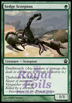 Sedge Scorpion 4x FOIL THS MTG Theros Common MINT green - Image 1