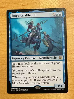 MTG NM Emperor Mihail Ii [Dominaria United Commander] - Image 1