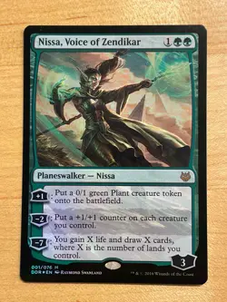 MTG NM Nissa, Voice of Zendikar Foil [Duel Decks] - Image 1