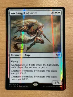 MTG NM Archangel of Strife Foil [From the Vault: Angels] - Image 1