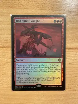 MTG NM Red Sun's Twilight Foil [Phyrexia: All Will Be One] - Image 1