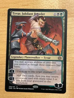 MTG NM Tyvar, Jubilant Brawler [Phyrexia: All Will Be One] - Image 1