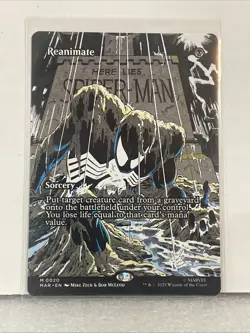 REANIMATE (BORDERLESS) Marvel's Spider-man: Marvel Universe Magic MTG 0020 - Image 1