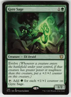 MTG Gyre Sage R Commander: Innistrad: Midnight Hunt 140 LP - Image 1